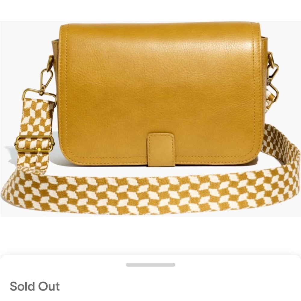 Madewell Mustard Yellow Crossbody Bag with 2 Straps